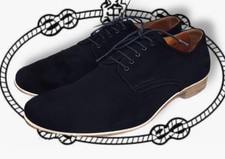 Prada Derby Dress Shoes Black Suede Lace Up Oxfords Men’s Size US 11 EU 44