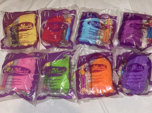 2006 McDonald’s Polly Pocket Polly World Happy Meal Toy Complete Set #1-8 New