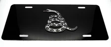DON'T TREAD ON ME 3D THE GADSDEN FLAG Metal Novelty Car License Plate Auto Tag
