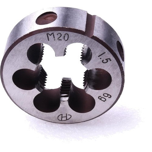 Atoplee Gewindeschneidmatrize M20 x 1,5 mm Stahl Rund 1 Stück Metrisch - Afbeelding 1 van 9
