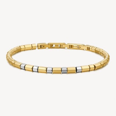 BROSWAY RIPTIDE HERREN ARMBAND STAHL GOLDFARBEN BTD053 (4917)