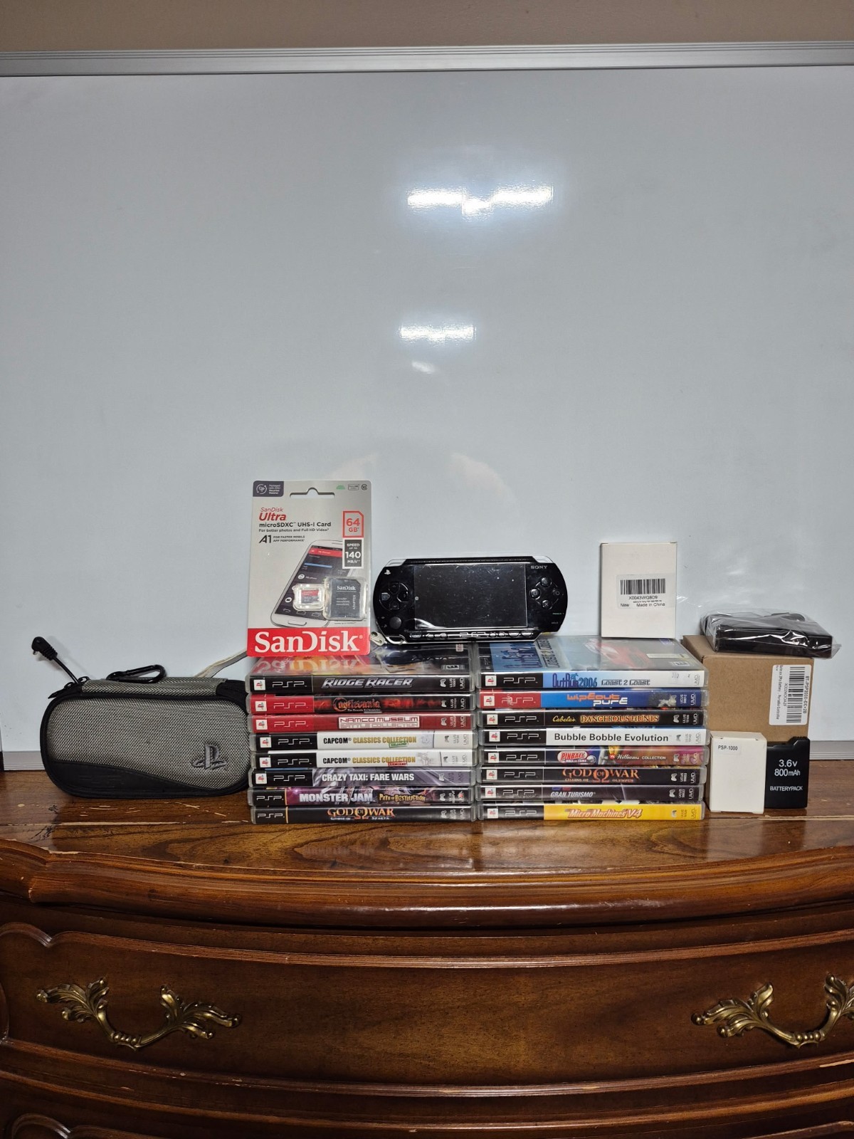 Sony PSP With 16 Games And Accessories 