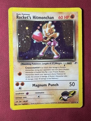 Rocket s Hitmonchan (11/132) Gym Heroes - Holo | English Pokémon Trading Card LP