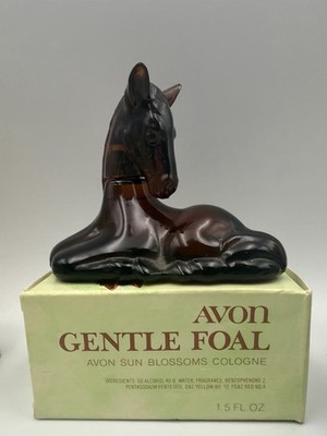 Vintage Avon Animal Bottle Lot Foal Bear Deer Mouse Seahorse