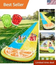 Vibrant 22.5ft Splash Slip Water Slide Set With Advanced Sprinklers for All Ages
