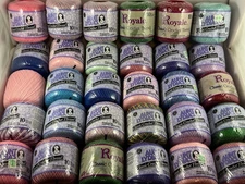 Lot of 30, Crochet Thread Size 10, 100% Mercerized Cotton, Aunt Lydia’s