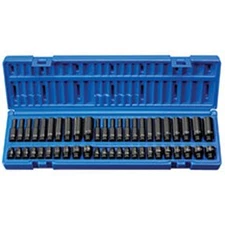 48 Pc. 1/4” Standard and Deep SAE and Metric  Socket Set 9748 GREY PNEUMATIC