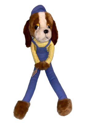 Vtg Dog Plush Knee Hugger Stuffed Animal Fair Carousel By Gus 18  W/ Tags Korea