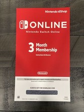 Nintendo Switch Online  3 Month Membership code - Overnight Delivery 