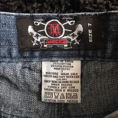 **Mecca** Embroidered Girls Jeans Size (7) 75% Cotton * 25% Polyester. - Picture 6 of 6