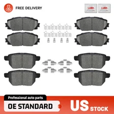 For Toyota Prius 2010-2020 2021 2022, Front and Rear Disc Ceramic Brake Pads Set