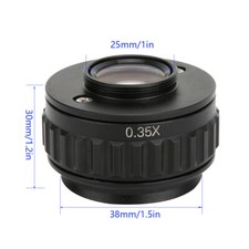 0.35X CTV Microscope Lens Camera Port Adapters For Stereo Microscope