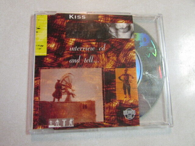 KISS~INTERVIEW HOLOVIEW CD AND TELL HOLOGRAM DISC 009 GENE SIMMONS PAUL STANLEY