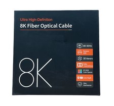 8K Fiber Optic HDMI 2.1 Cable, 10M, 48Gbps Ultra High Speed, Black D585 