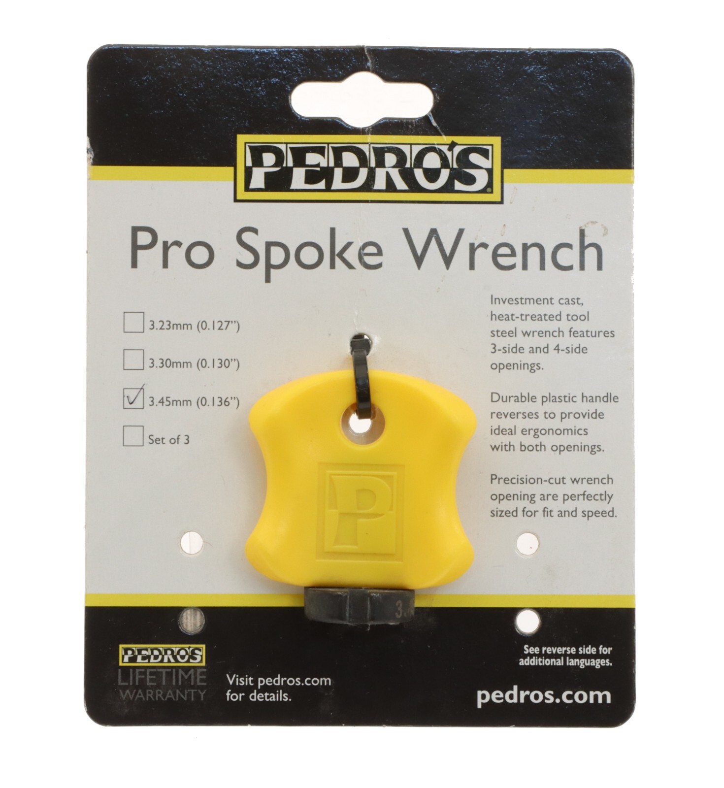 Pedros Pro Spoke Wrench 345mm 0136 Bike Tool Heat-Treated Yellow NEW 2390₽