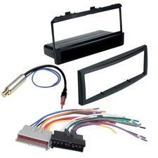 Single DIN Car Stereo install Kit w/Wire Harness for 2000-2004 Ford Focus