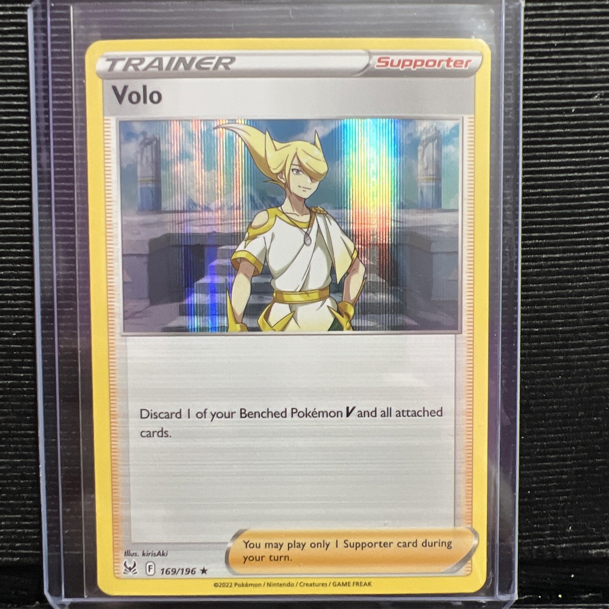 Volo Lost Origin 169/196 Holo Rare Pokemon Card TCG Pokmon Trainer Volo Lost Origin 169/196 Holo Rare Pokemon Card TCG Pokmon Trainer