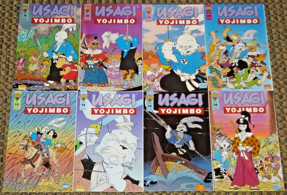 1993 MIRAGE USAGI YOJIMBO #1-16 COMIC SET 2 3 4 5 6 7 8 9 10 11 12 13 14 15 TMNT - Image 3 of 3