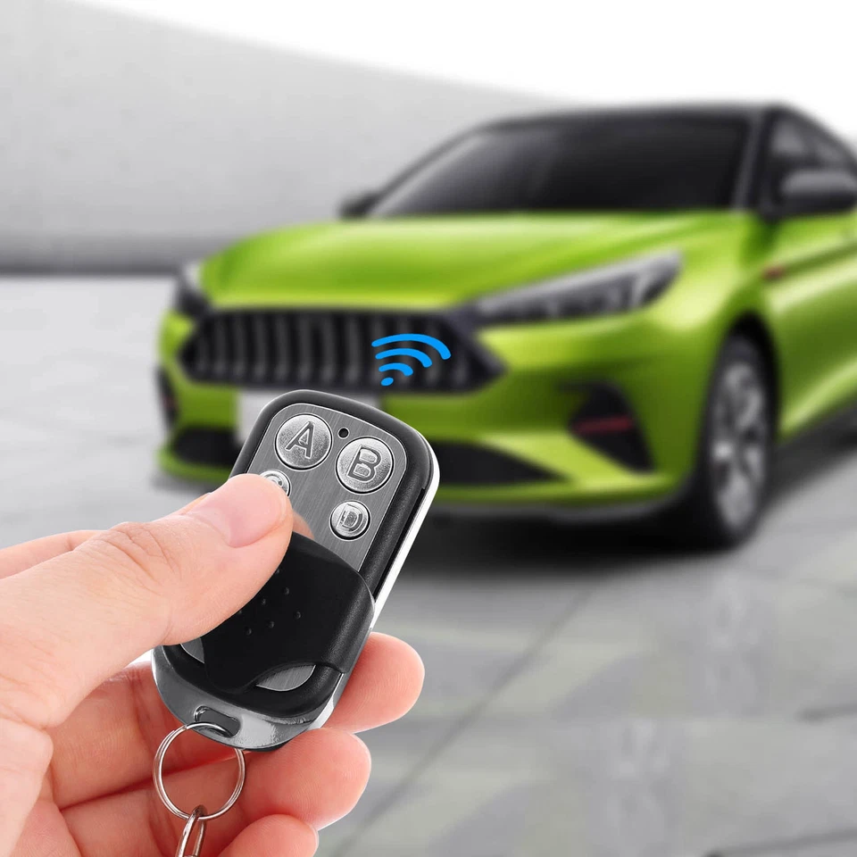 4 PACK 433mhz Remote Control 4 Button Electric Gate Garage Door Key Fob Cloner - Image 4 of 4