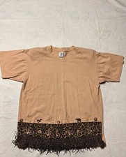 Vtg Cesucci Single Stitch T Shirt Jungle Themed Made In USA Small