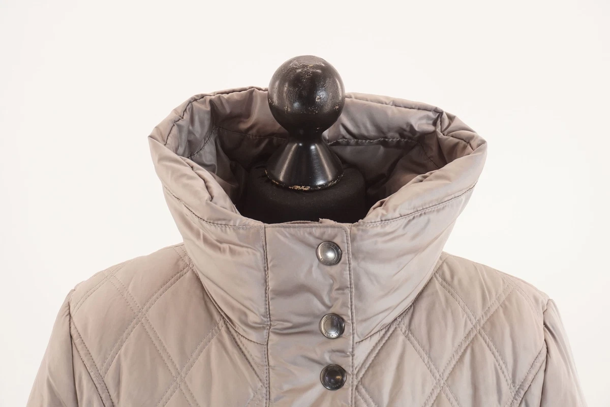 Fuchs Schmitt Ladies Winter Jacket 38 Beige Grey half Long Padded