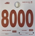 Service Dispatch Numbers, White Heavy Stock, 1,000 Qty.