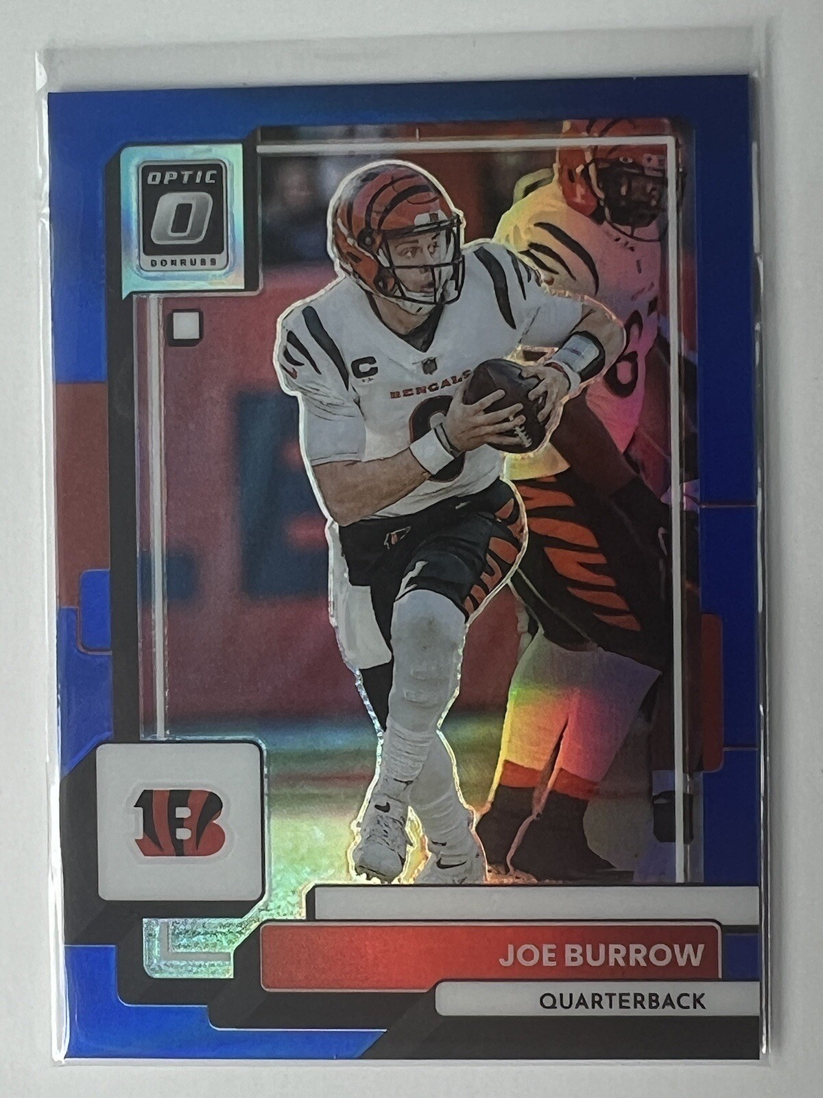 2022 Panini Donruss Optic Joe Burrow /179 BLUE PRIZM Holo SP #39