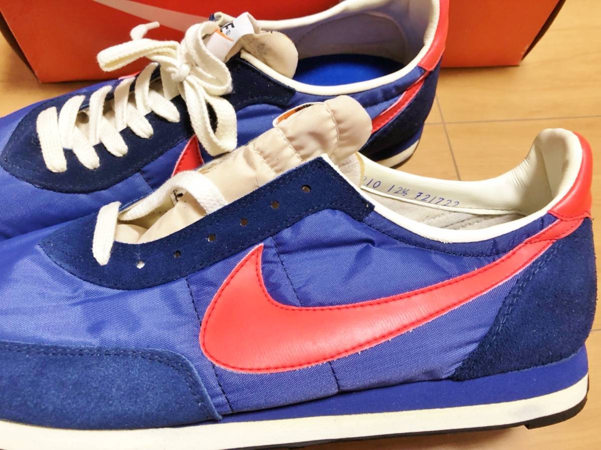 Nike Waffle Trainer II Blue x Orange US12.5 Made in USA 70s 80s