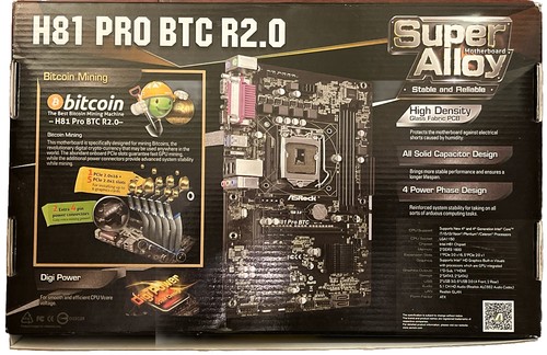 PLACA BASE ASRock H81 PRO BTC R2 PLATAFORMA MINERA 🙂 - Imagen 2 de 5