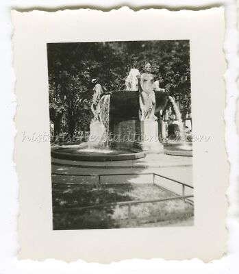 München 1938 - Brunnen Stadtpark - Kleines altes Foto 1930er