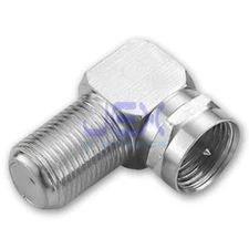 Right Angle 90 Degree Coaxial F-Type Satelite Male to Female Connector/Adapter