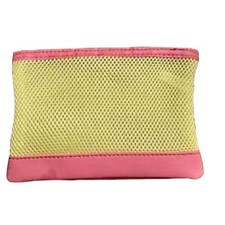 Ipsy Glam Bag June 2023 3D LOVE Zipper Pink Yellow Empty Glambag