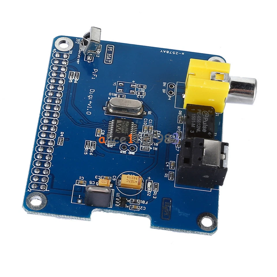 Scheda audio digitale HIFI PIFI I2S SPDIF modulo fibra ottica per Raspberry pi 2/3 - Immagine 3 di 4