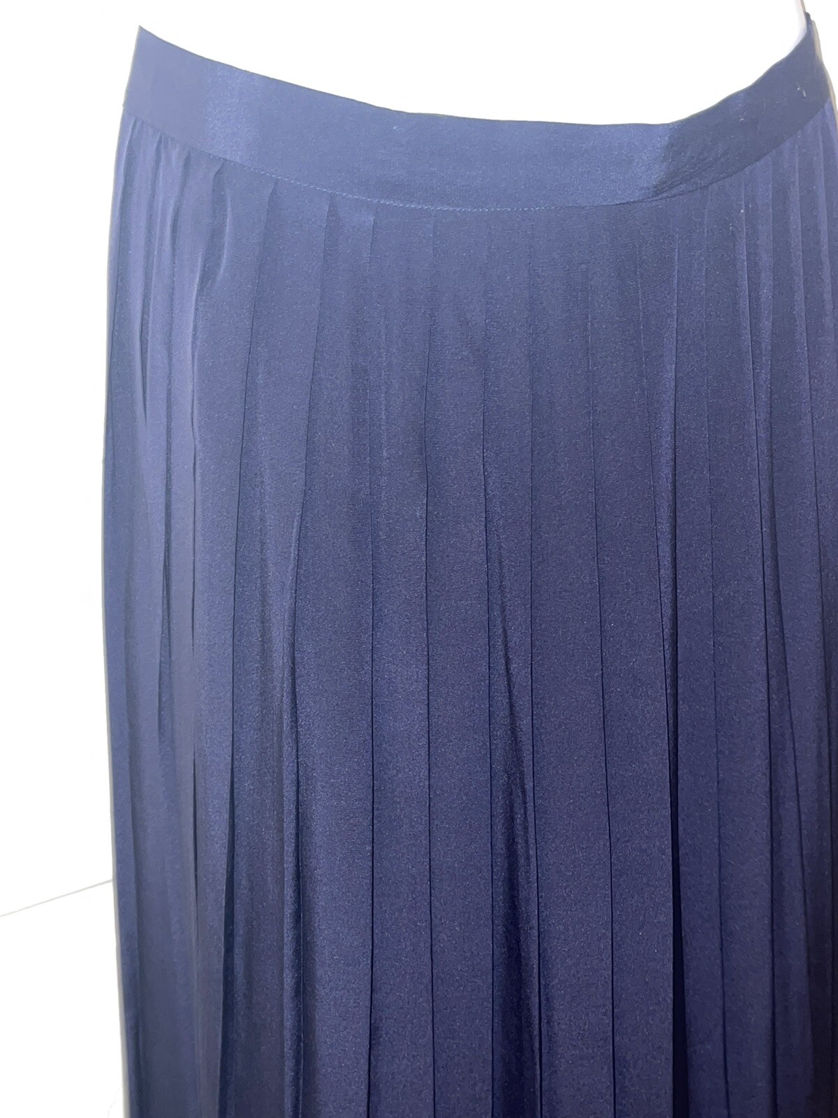 👗  Betty Hanson SILK Skirt Pleated Blue Vintage … - image 4