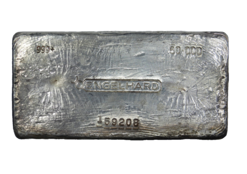 50 oz Silver Bar Engelhard 999+ Ag 1st Series Canadian Version 159208