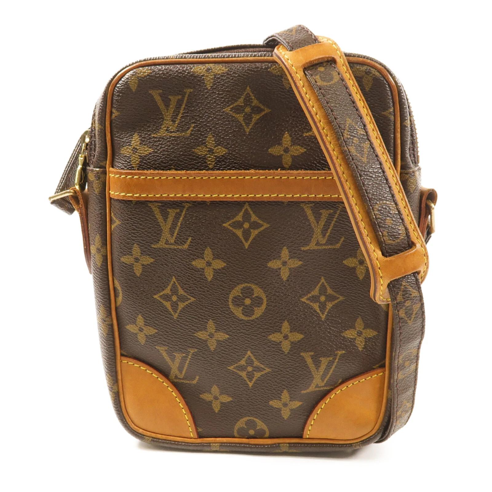 LOUIS VUITTON（LV） Borsa a tracolla Louis Vuitton LV GHW Danubio M45266 Monogram Marrone