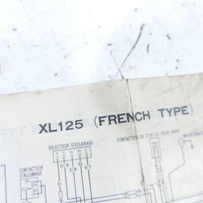 Honda XL 125 Wiring Diagram Wiring Harness 68769 | eBay