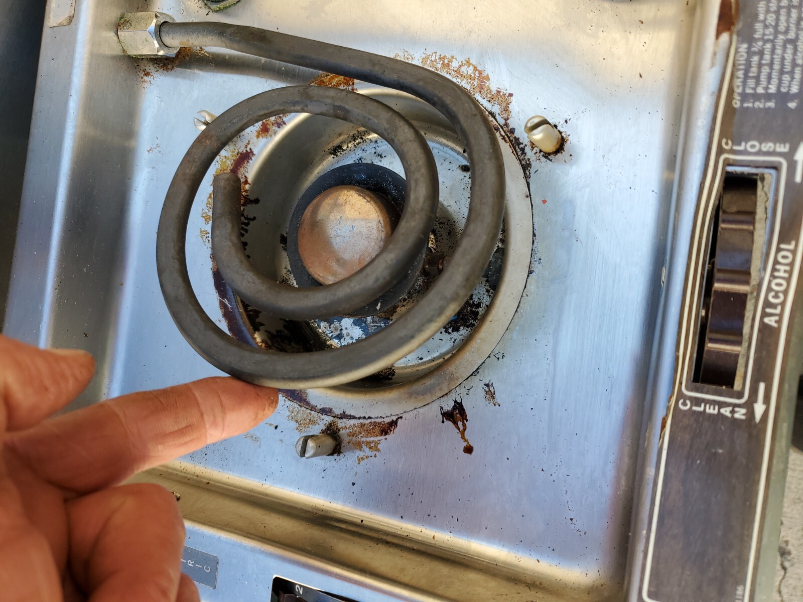 Kenyon Homestrand 406 Alcohol/Electric 2 Burner Stove Boat RV Untested