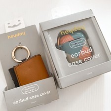 2 New Heyday Apple Airpods Pro Earbud Case Cover Faux Brown Leather  Abstract