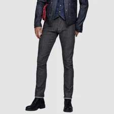 $255 Jack & Jones RDD Men's Blue Jeans Slim Fit Tapered Leg Denim Pants 33W 34L