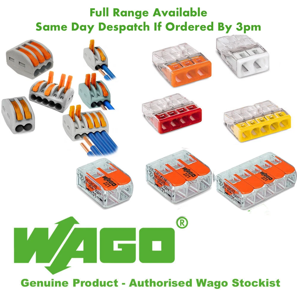 Wago Reusable Lighting Electrical Connector All Series 221 222 224 