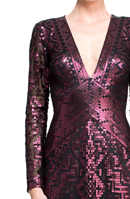 neiman marcus short evening dresses Neiman Marcus Tadashi Shoji Raisin Black Sequin Short Dress Sz 6 MSRP $390