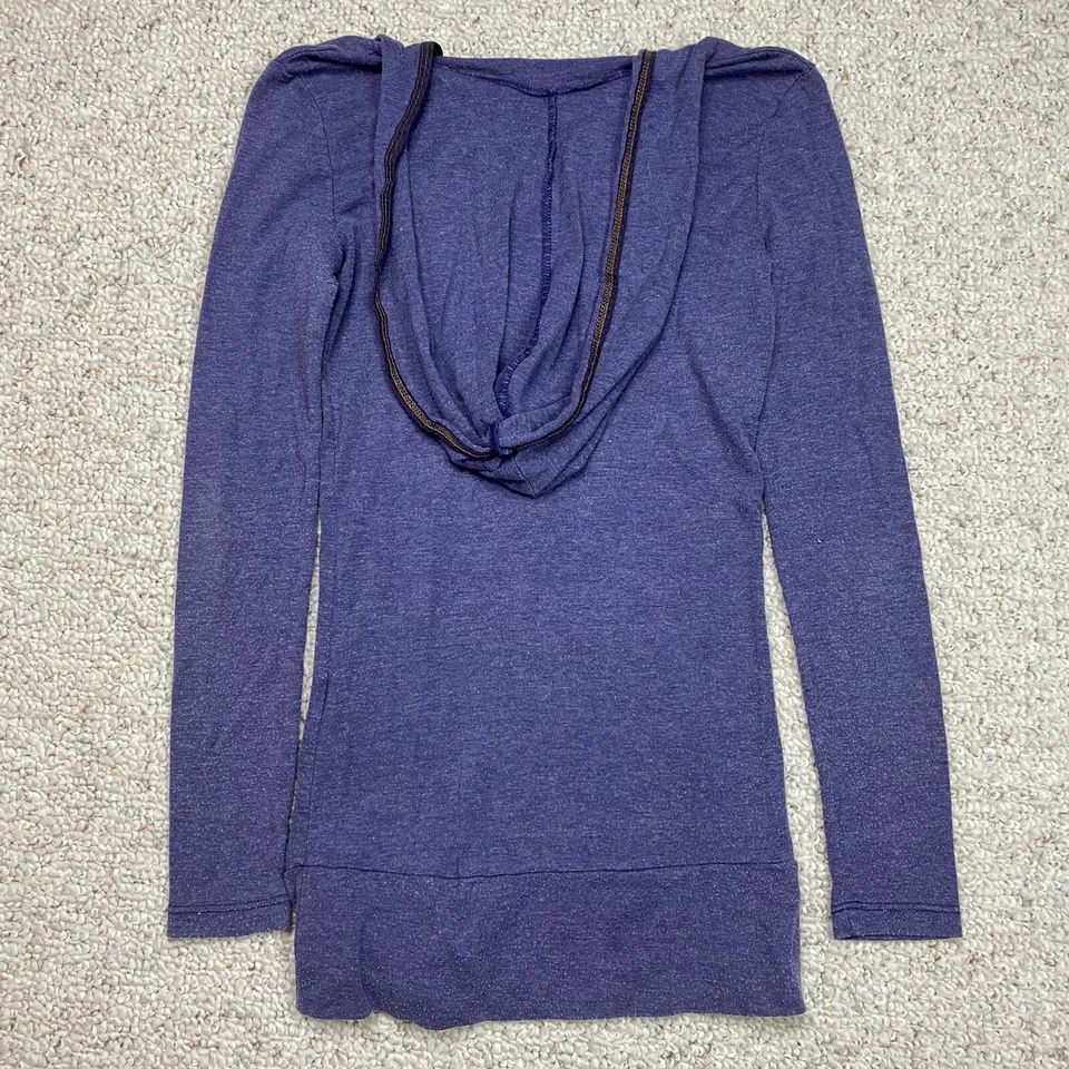 dELIAs 青少年运动衫 S 码蓝色大圆领连帽轻便口袋休闲 — 第 2/4 张图片
