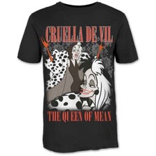 Image of Disney Unisex T-Shirt: 101 Dalmations Cruella Homage (X-Large)