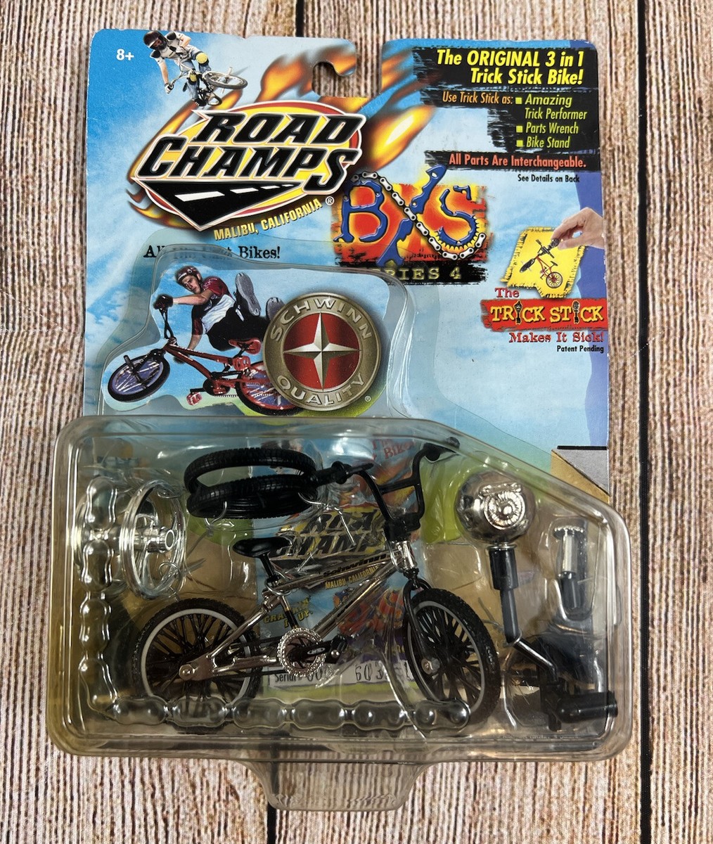 NEW In Box Vintage Jakks Road Champs Series 4 Schwinn Silver Trick