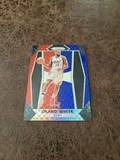 2017-18 Panini Prizm Prizms Red White and Blue #52 Okaro White - Miami Heat