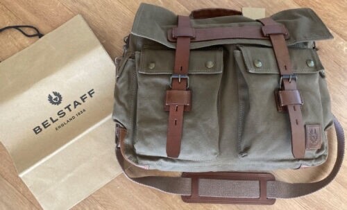 ✴︎banira✴︎【BELSTAFF】Colonial Backpack Belstaff Double Sized Backpack Messenger Bag Panama | eBay