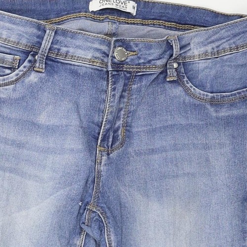 One Love Damenjeans blau Baumwolle Skinny Größe M L29 in normalem Knopf - Bild 7 von 12