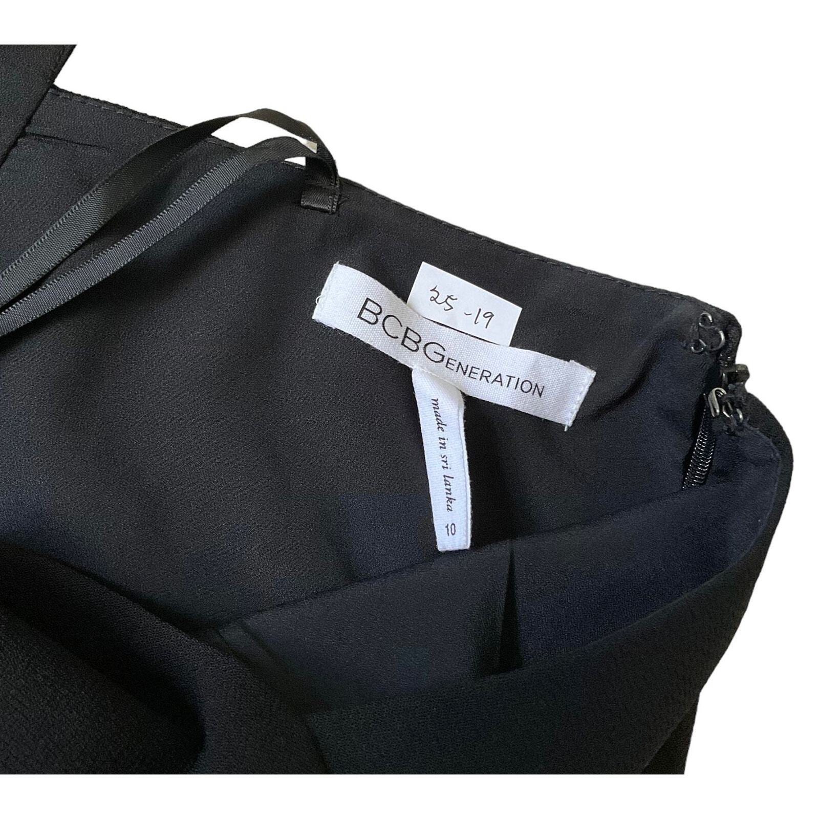 BCBGeneration Black Fitted Bodycon Side Zip Dress… - image 5