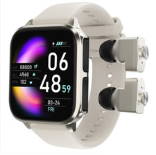 2in1 Smart Watch Bluetooth Smartwatch with Wireless Earbuds Stereo Earphones